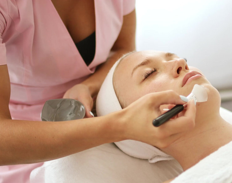 Facial treatment at Neo Nails Brickell