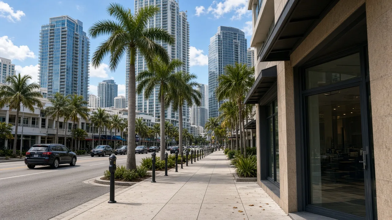 Neo Nails Brickell reception on SW 8th Street